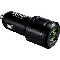 VOLTCRAFT CPS-36W USB-oplader 36 W 2x USB-A Zwart Auto - thumbnail