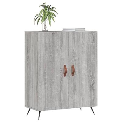 Dressoir 69,5x34x90 cm bewerkt hout grijs sonoma eikenkleurig