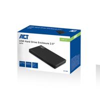 ACT AC1200 2.5" SATA Hardeschijf Behuizing | USB 3.2 Gen1 | Aluminium | Zwart - thumbnail