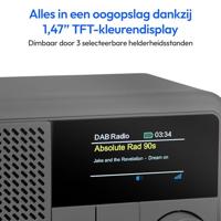 Mini Radio - MEDION - DAB/FM - Mono 2W RMS - Grijs - thumbnail