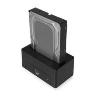 Ewent EW7012 basisstation voor opslagstations USB 3.2 Gen 1 (3.1 Gen 1) Type-B Zwart - thumbnail