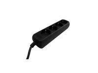 VB Stekkerdoos TCD 4V +RA 3.0 meter 3x1.5mm² zwart - thumbnail