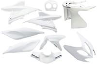 Edge Plaatset 9-delig voor yamaha aerox tot bouwjaar 2014 - glanzend wit - thumbnail