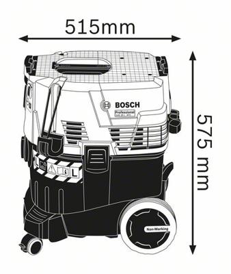 Bosch Professional GAS 35 L AFC Nat- en droogstofzuiger - 06019C32W0 - thumbnail
