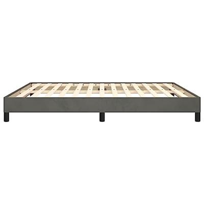 Bedframe fluweel donkergrijs 180x200 cm