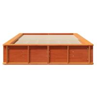 Bedframe met opslag Wasbruin 140 x 200 cm Massief hout - thumbnail