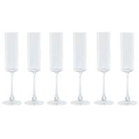 Champagneglas Home ESPRIT Transparant Kristal 160 ml (6 Stuks) - thumbnail