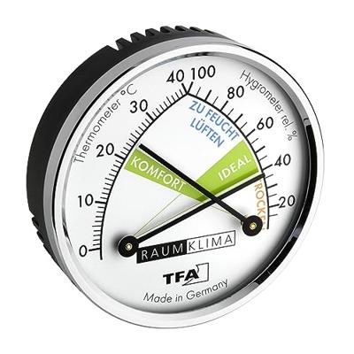TFA Dostmann 45.2024 45.2024 Thermo- en hygrometer Zilver