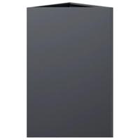 VidaXL Plantenbakken 2 st driehoek 50x43x75 cm staal antracietkleurig - thumbnail