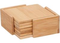 Onderzetter bamboe 7 delig - thumbnail