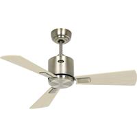 CasaFan ECO NEO III 92 MA-AH/BU WiFi Flügel Ahorn/Buche Plafondventilator 12 W (Ø x h) 92 cm x 360 mm Antiek-messing Met afstandsbediening, Timer, Met - thumbnail