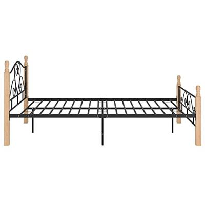 Bedframe metaal zwart 120x200 cm