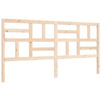 Bedframe met hoofdbord massief hout - thumbnail