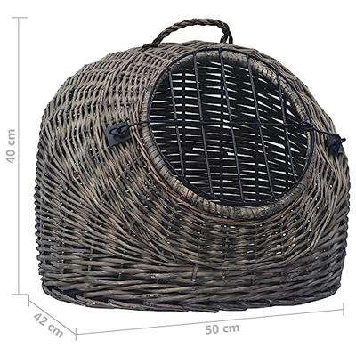 Kattendrager 50x42x40 cm natuurlijk wilgenhout grijs Kattendrager 50x42x40 cm natuurlijk wilgenhout grijs