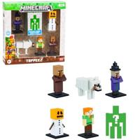 Doos met 6 kleine beeldjes - BANDAI - Minecraft - 1 mysteriebeeldje - thumbnail