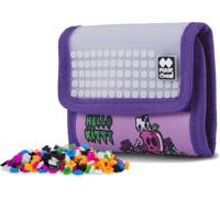 Pixie crew portemonnee met pixels Hello Kitty 13 cm paars - thumbnail