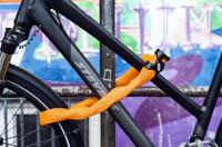 Abus ivytex 7210 - oranje fietskettingslot, 85cm, sleutelslot - thumbnail