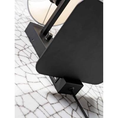 its about RoMi Wandlamp 'Florence' Met plank en USB, kleur Zwart its about RoMi Wandlamp 'Florence' Met plank en USB, kleur Zwart