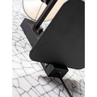 its about RoMi Wandlamp 'Florence' Met plank en USB, kleur Zwart - thumbnail