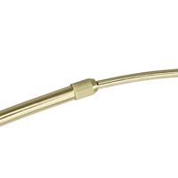 QAZQA Booglamp messing met witte marmeren voet verstelbaar - XXL - thumbnail