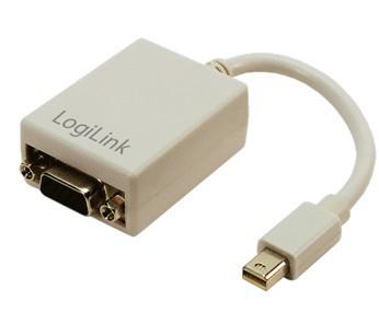LogiLink Mini DP Mannelijk naar VGA 15 Pin Vrouwelijke Adapter Kabel