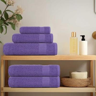 VidaXL Saunahanddoeken 10 st 80x200 cm 360 g/m² 100% katoen paars