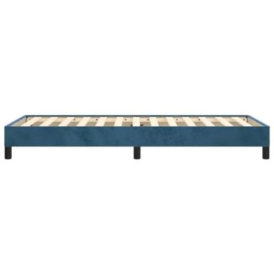 Bedframe zonder matras 100x200 cm fluweel donkerblauw