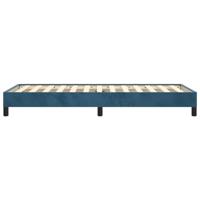 Bedframe zonder matras 100x200 cm fluweel donkerblauw - thumbnail