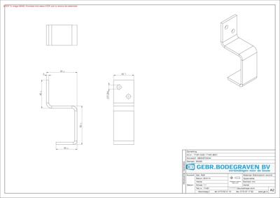 Deurbalkhaak gesloten 71491
