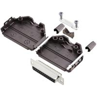 TRU COMPONENTS TCDPPK25BKDBSK 7708472 D-sub female connectorset 180 ° Aantal polen: 25 Soldeerkelk 1 stuk(s) - thumbnail