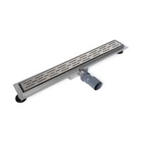 Douchegoot Brauer StanDrain 140x7 cm RVS Vloerflens Inclusief Kunststof Sifon Verstelbare Poten - thumbnail