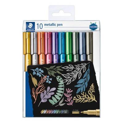 Gelpen staedtler metallic etui à 10 kleuren Gelpen staedtler metallic etui à 10 kleuren