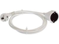 AS Schwabe 50511 Stroom Verlengkabel 16 A Wit 5.00 m H05VV-F 3G 1,5 mm² - thumbnail