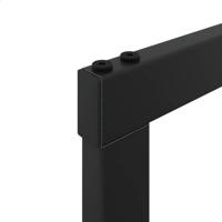 Haardhoutrek 110x30x116 cm staal zwart - thumbnail