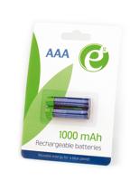 Oplaadbare AAA batterijen 2 stuks 1000mAh - thumbnail