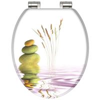 MDF WC-bril BALANCE met soft-close lange levensduur: extreem onbreekbaar en krasbestendig comfort en functie: geruisloos sluiten dankzij de automatische valrem eenvoudig schoon te maken dankzij - thumbnail