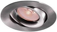 Enzo Thorgeon led inbouwspot 8,2w dimtowarm 96mm rond verstelbaar geschuurd staal - led4682 - thumbnail