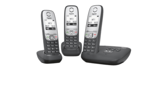 Gigaset A415A Trio DECT-telefoon Zwart Nummerherkenning