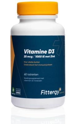 Fittergy Vitamine D3 25mcg Met Zink