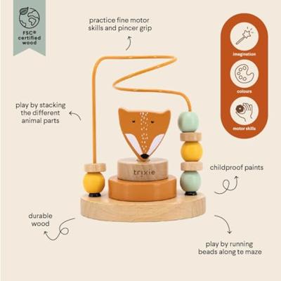 Trixie houten motoriekspiraal mr. fox
