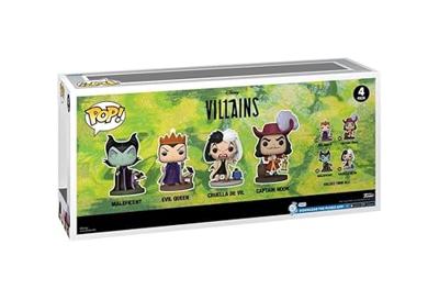 Disney: Villains Funko Pop Vinyl: Maleficent/Evil Queen/Cruella De Vil/Captain Hook 4-Pack