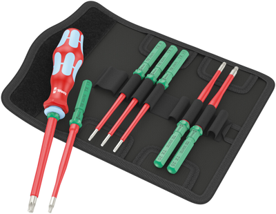 Wera Kraftform Kompakt VDE RVS 8 extra slim 1 Tool Finder | 8-delig - 5006630001