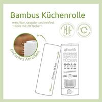 Pandoo Keukendoekjes op rol - bamboe - 20 stuks - thumbnail