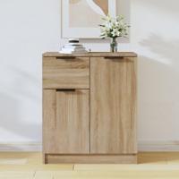 Dressoir 60x30x70 cm bewerkt hout sonoma eikenkleurig - thumbnail