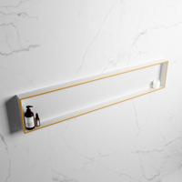 MONDIAZ EASY Nis 149,5x29,5cm in solid surface kleur Ocher | Talc. 1 vak geschikt voor in- of opbouw - thumbnail