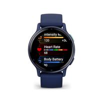 Verbonden GPS-horloge - GARMIN - Vivoactive 5 - WiFi - 30,4 mm (1,2) - Metallic blauw met blauwe band - thumbnail