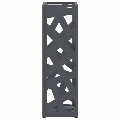 VidaXL Paraplu standaard antraciet 15,5 x 15,5 x 49 cm metaal