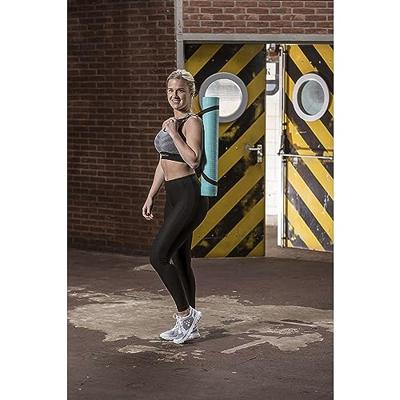 Tunturi Yogamat TPE l antraciet, geel koord l 180 x 60 x 0.3 cm