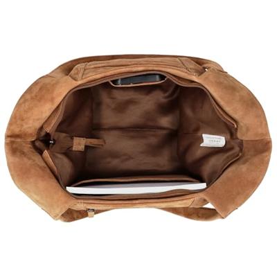 Hide & stitches brazos schoudertas suède-Camel