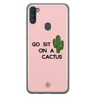 Samsung Galaxy A11 siliconen hoesje - Go sit on a cactus - thumbnail